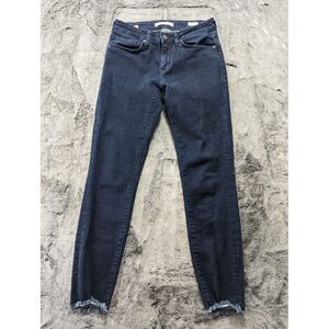 Mavi Jeans Co Adriana Ankle Mid Rise Super Skinny Jeans Womens Size 26 Dark Wash